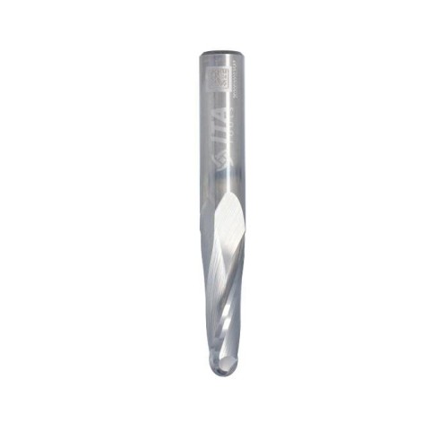 ITA TOOLS frez spiralny z kulistym czołem do drewna / płyty / PCV R6 D12 I35 L80 S12 mm
