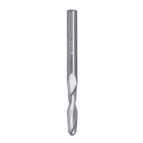 ITA TOOLS frez spiralny z kulistym czołem do drewna / płyty / PCV R3 D6 I27 L70 S6 mm