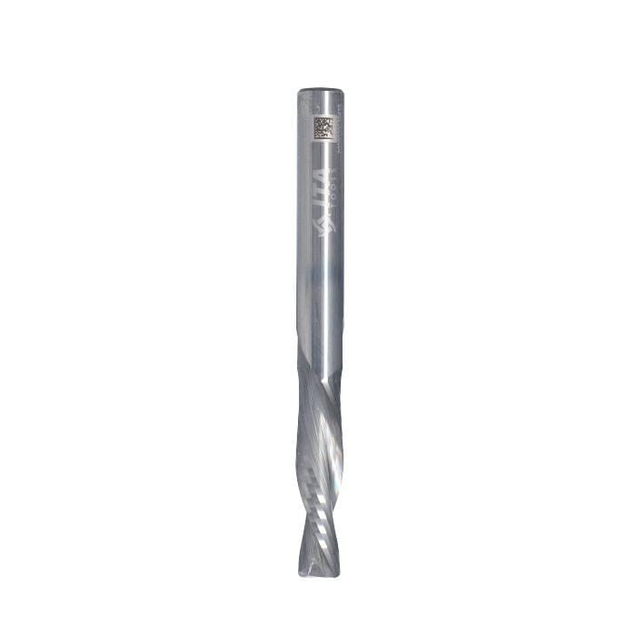 ITA TOOLS frez spiralny wykańczający do drewna / płyty / PCV Z2 D8 I32 L80 S8 mm / negatyw