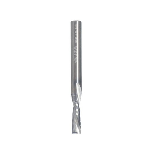 ITA TOOLS frez spiralny wykańczający do drewna / płyty / PCV Z2 D5 I17 L60 S6 mm / negatyw