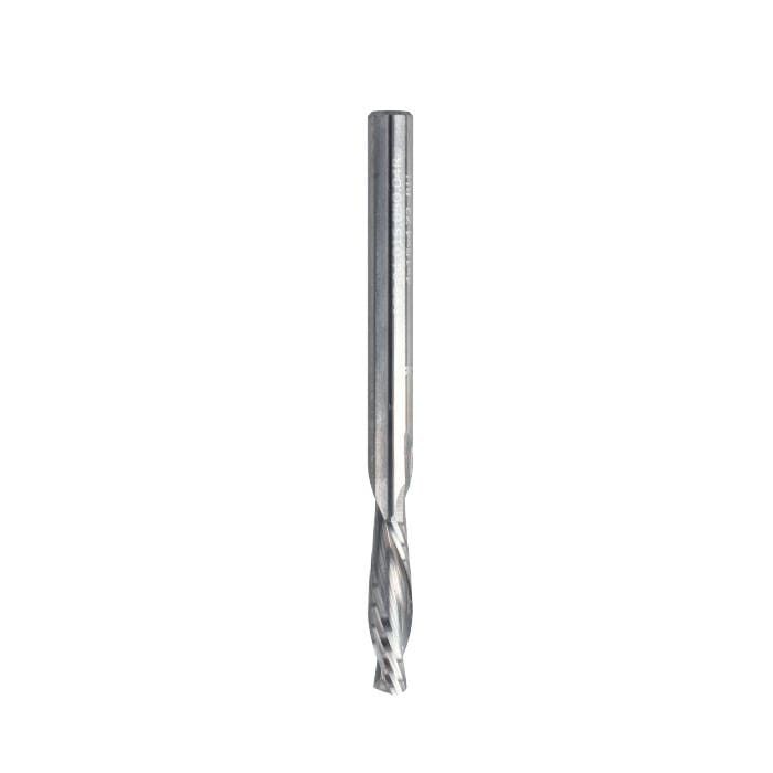ITA TOOLS frez spiralny wykańczający do drewna / płyty / PCV Z2 D4 I15 L50 S4 mm / negatyw
