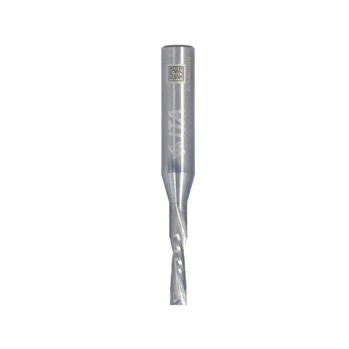 ITA TOOLS frez spiralny wykańczający do drewna / płyty / PCV Z2 D3 I12 L60 S8 mm / negatyw