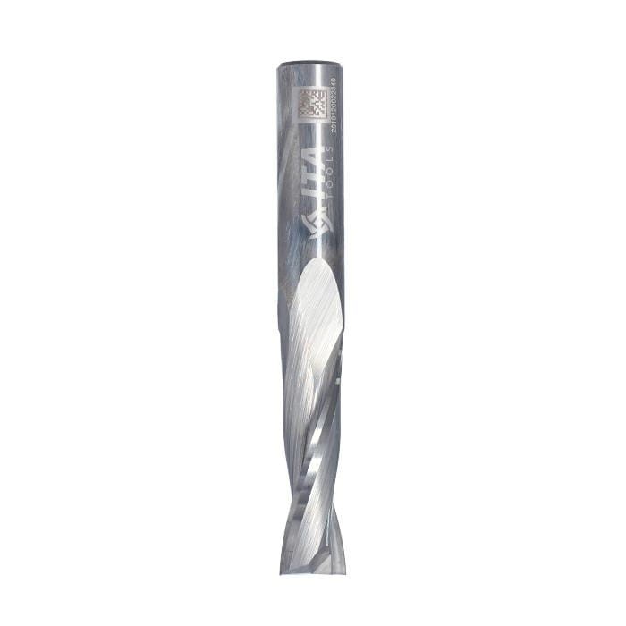 ITA TOOLS frez spiralny wykańczający do drewna / płyty / PCV Z2 D12 I42 L90 S12 mm / pozytyw
