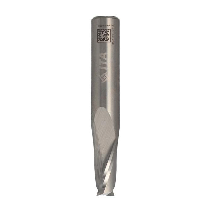ITA TOOLS frez spiralny wykańczający do drewna / płyty / PCV Z2 D12 I22 L70 S12 mm / pozytyw