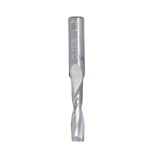 ITA TOOLS frez spiralny wykańczający do drewna / płyty / PCV Z2 D10 I42 L90 S12 mm / pozytyw