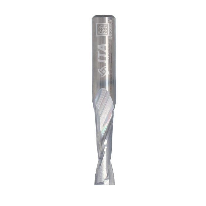 ITA TOOLS frez spiralny wykańczający do drewna / płyty / PCV Z2 D10 I32 L83 S12 mm / pozytyw