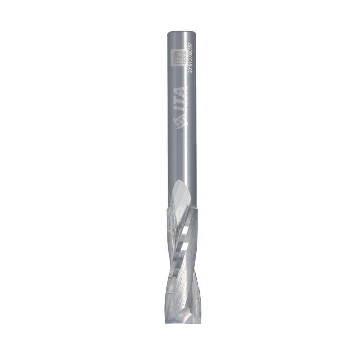 ITA TOOLS frez spiralny wykańczający do drewna / płyty / PCV Z2 D10 I32 L80 S8 mm / pozytyw