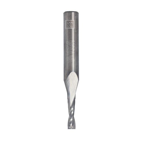 ITA TOOLS frez spiralny wykańczający do drewna / płyty / PCV Z2 D4 I15 L60 S8 mm / pozytyw