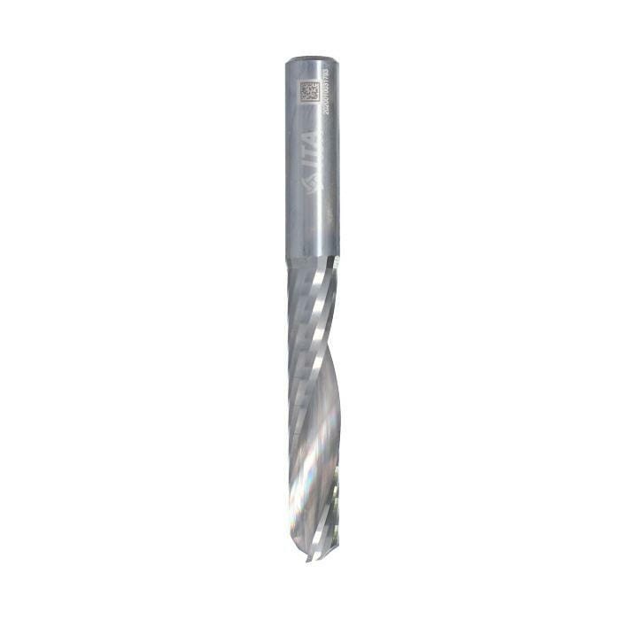 ITA TOOLS frez spiralny wykańczający do drewna / płyty / PCV Z1 D10 I52 L90 S10 mm / pozytyw