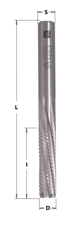 ITA TOOLS frez pilnikowy wykańczający negatyw D10 I35 S10 mm / styropian / hpl / corian / honey comb