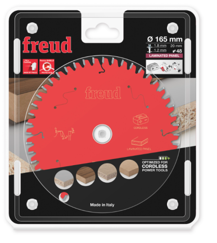 FREUD Piła HM do Laminatu / MDF 165x20x48Z -5° Negatyw / cienki rzaz