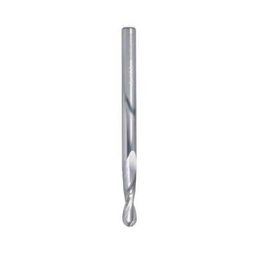 ITA TOOLS frez spiralny R3 Z2 D6 I22 S6 mm / Aluminium / Tworzywa sztuczne / Kuliste czoło