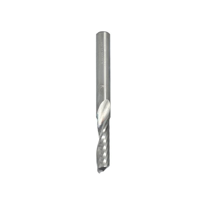 ITA TOOLS frez spiralny Z1 D6 I27 L70 S6 mm / PCV / łagodny kąt spirali / negatyw