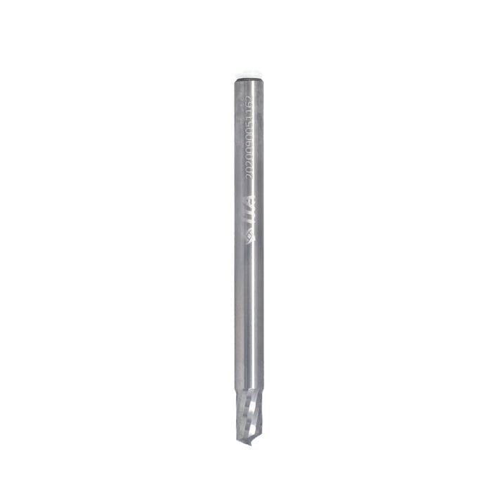 ITA TOOLS frez spiralny Z1 D5 I6 L60 S6 mm / PCV / łagodny kąt spirali / Pozytyw