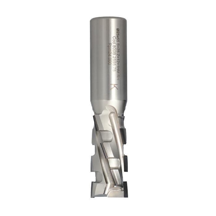 ITA TOOLS frez diamentowy Z2+1 D25 I55 L120 S25 mm / 4 spirale / korpus STAL