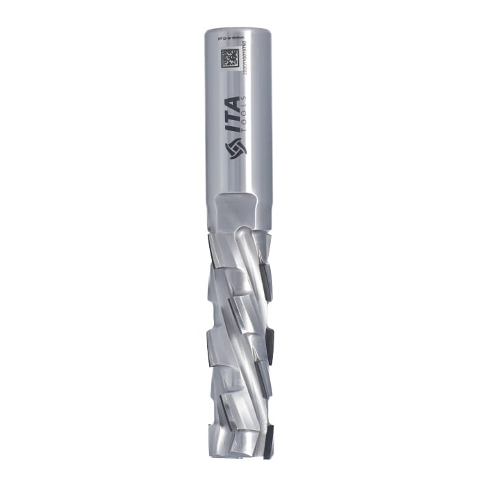 ITA TOOLS frez diamentowy Z2+1 D20 I65 L129 S20 mm / 4 spirale / korpus STAL