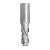 ITA TOOLS frez diamentowy Z2+1 D20 I45 L108 S25 mm / 4 spirale / korpus STAL