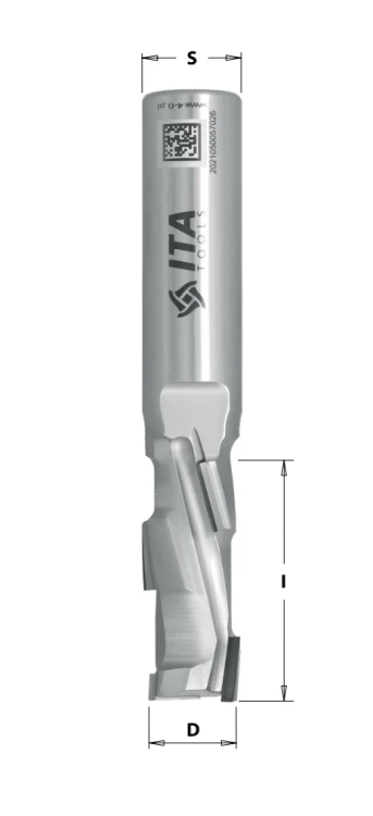 ITA TOOLS frez diamentowy Z2+1 D12 I35 L99 S20 mm / 4 spirale / korpus STAL
