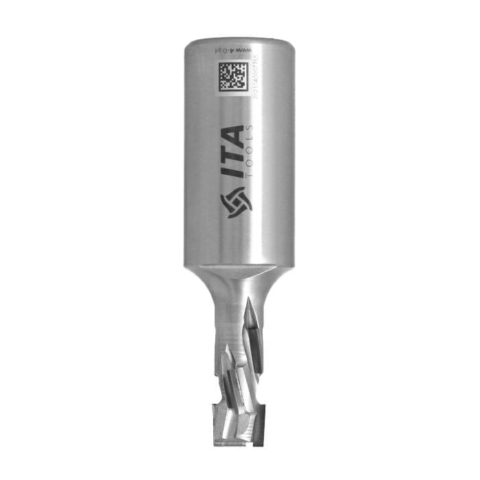 ITA TOOLS frez diamentowy Z2+1 D12 I25 L93 S25 mm / 4 spirale / korpus STAL