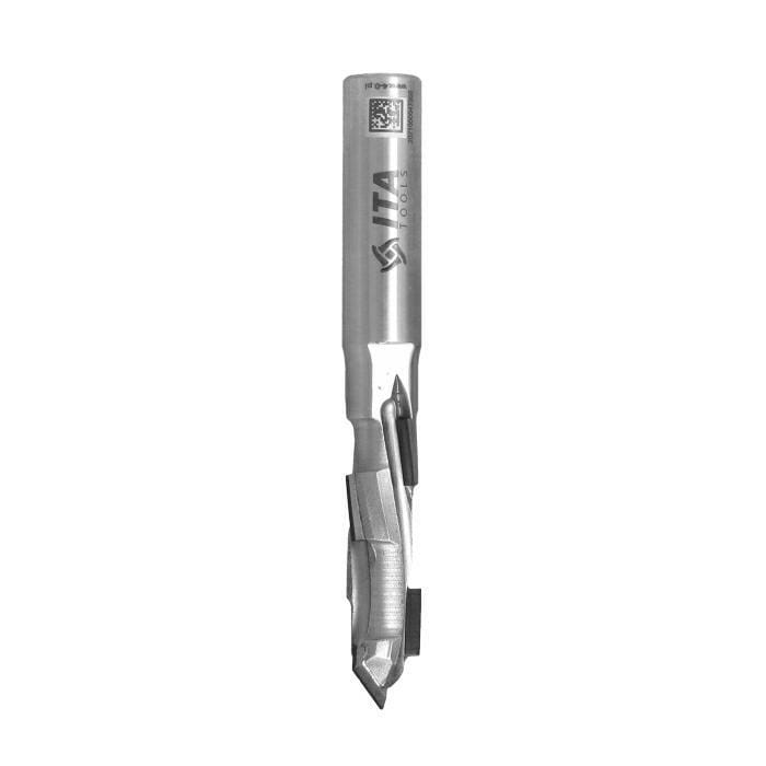 ITA TOOLS frez diamentowy przelotowy ECO Z1+1 D12 I36 L91 S12 mm / 3 spirale / korpus STAL