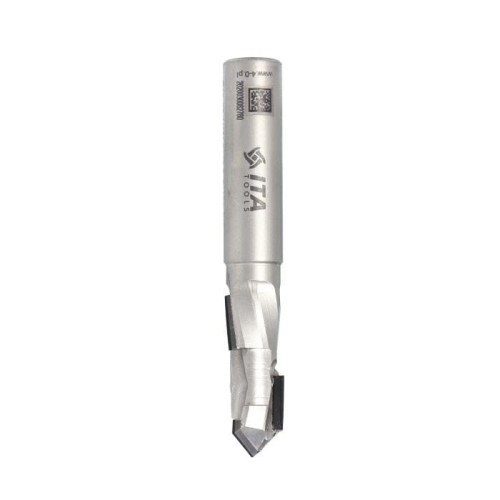 ITA TOOLS frez diamentowy przelotowy ECO Z1+1 D12 I27 L82 S12 mm / 3 spirale / korpus STAL