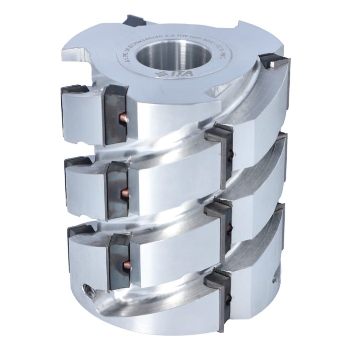 Ita Tools Głowica z ostrzem spiralnym Z6 D125 I140 F40 mm / Korpus Aluminium
