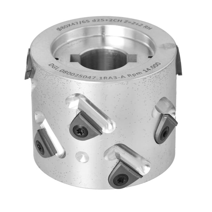 Ita Tools Głowica diamentowa na płytki wymienne Z2+2 D80 I47 F25 mm / Prawa