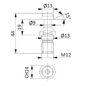 CMT Końcówka do uchwytu ISO30 / Busellato