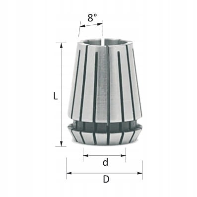 CMT Tuleja zaciskowa ER25 D10 mm DIN6499