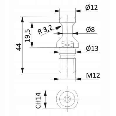 CMT Końcówka do uchwytu ISO30 / Biesse / Masterwood
