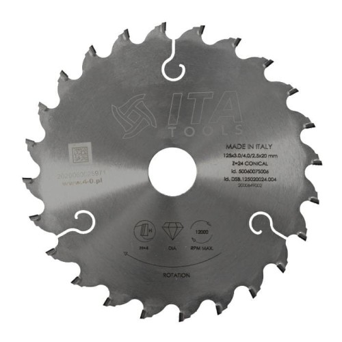 Ita Tools podcinak trapezowy DIAMENTOWY 125x20x24Z H4