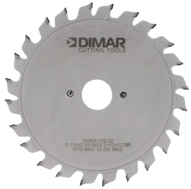 DIMAR Podcinak składany Diamentowy 120x20x12+12Z / 2.8 - 3.6 mm H4