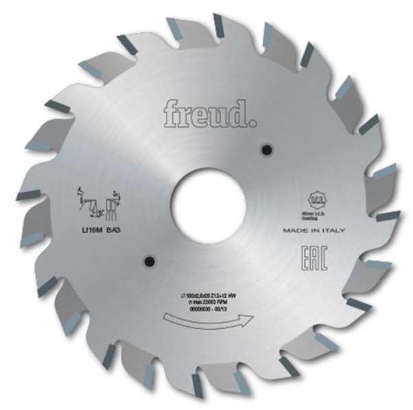 LI16M AA3 FREUD PODCINAK SKŁADANY 120x22x12+12Z / 2.8 - 3.6 mm