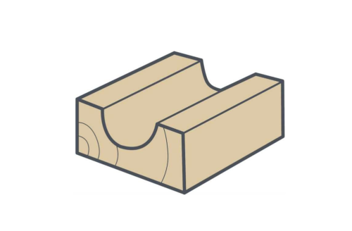 LUNA Frez kulisty HM R4 D8 I10 S8 mm