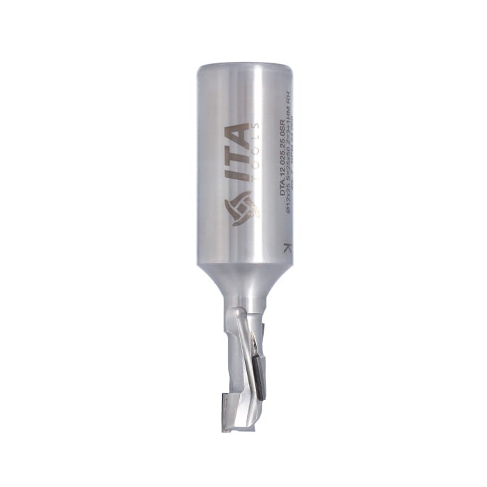 ITA TOOLS frez diamentowy ECO Z1+1 D12 I25 L87 S20 mm / 3 spirale / korpus STAL