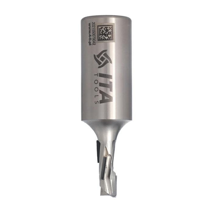 ITA TOOLS frez diamentowy ECO Z1+1 D10 I25 L93 S25 mm / 3 spirale / korpus STAL / LEWY