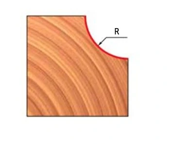 Freud frez profilowy Z2 R6,35 D22 S6 mm / drewno / płyta wiórowa / MDF /+ łożysko