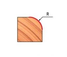 FREUD Frez zaokrąglający z łożyskiem HM Z2 R3 D18,7 S8 mm drewno / płyta wiórowa