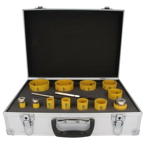 PRO-FIT Zestaw otwornic BIMETAL 12+2 szt. stal / aluminium / blacha
