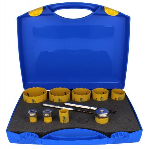 PRO-FIT Zestaw otwornic BIMETAL 9+2 szt. stal / aluminium / blacha