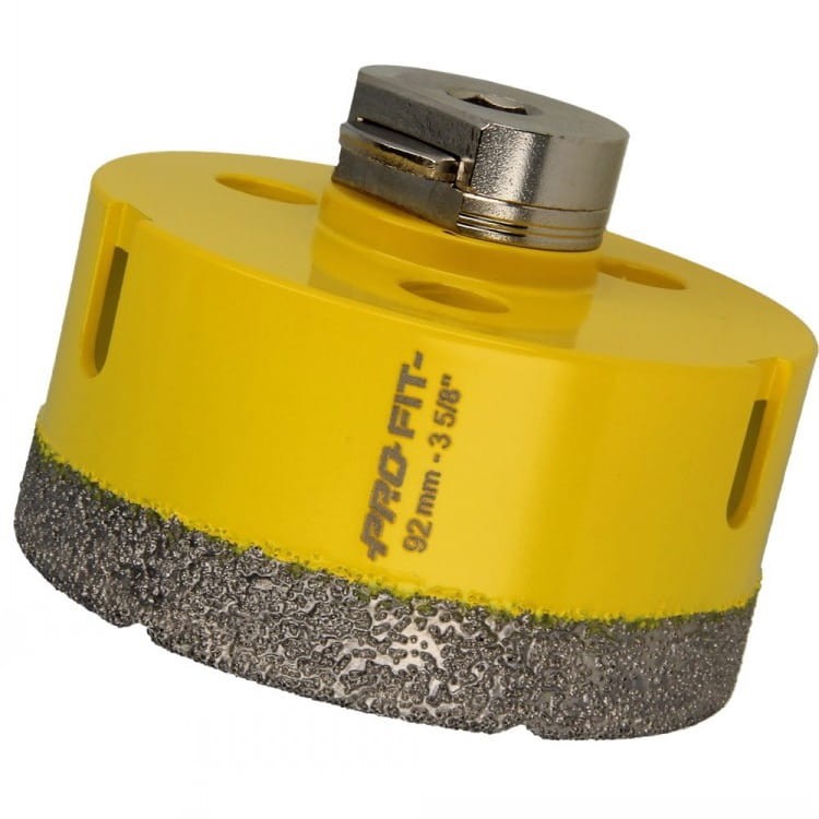 PRO-FIT Otwornica DIAMENTOWA D92 mm S10HEX  gres / marmur / granit
