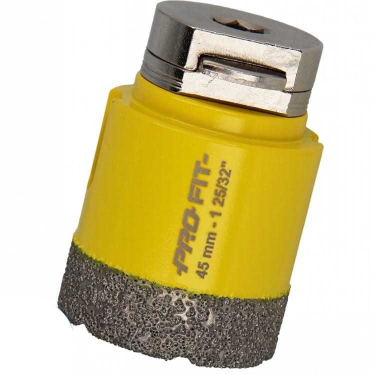 PRO-FIT Otwornica DIAMENTOWA D45 mm S10HEX  gres / marmur / granit