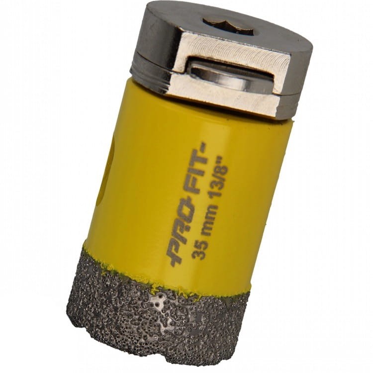PRO-FIT Otwornica DIAMENTOWA D35 mm S10HEX  gres / marmur / granit