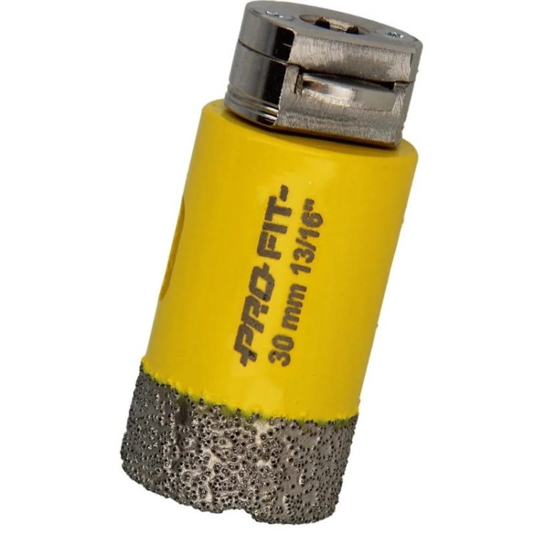 PRO-FIT Otwornica DIAMENTOWA D30 mm S8HEX  gres / marmur / granit