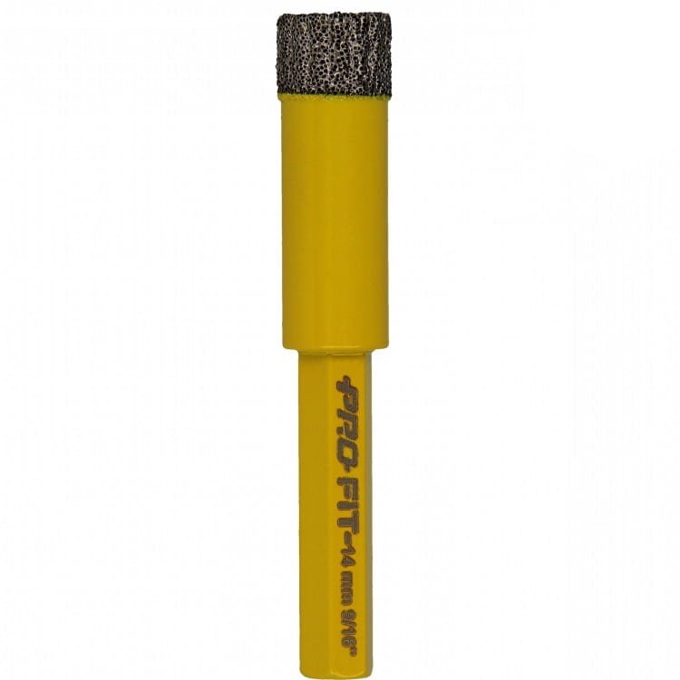 PRO-FIT Otwornica / wiertło DIAMENTOWE D14 mm S8HEX  gres / marmur / granit