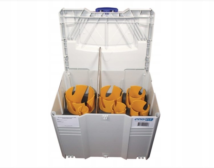PRO-FIT Zestaw otwornic LONG HM 6 szt. drewno / płyta / PCV