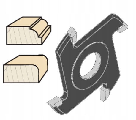 Faba frez nasadzany zaokrąglający HSS R25 140x30x30mm / ćwierćwałek / prawy