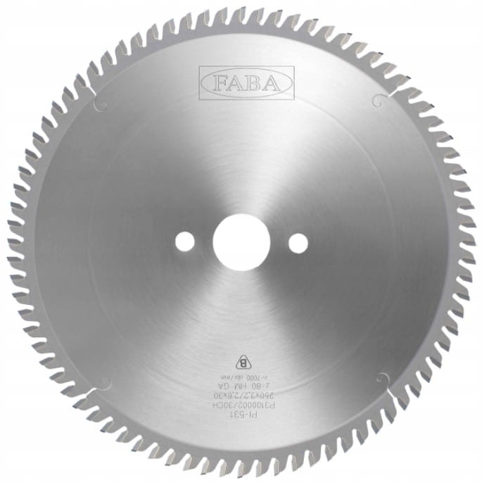 Faba piła tarczowa HM do Aluminium / PCV 400x30x96Z / 5° pozytyw