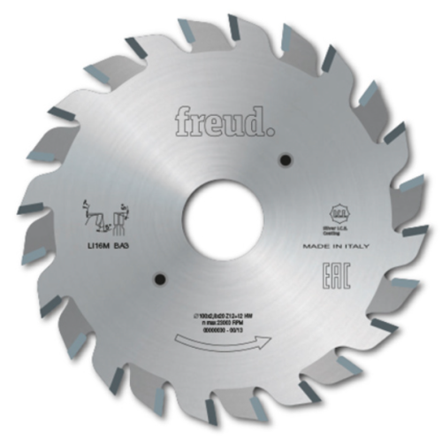 LI16M BB3 FREUD PODCINAK SKŁADANY 100x22x12+12Z / 2.8 - 3.6 mm
