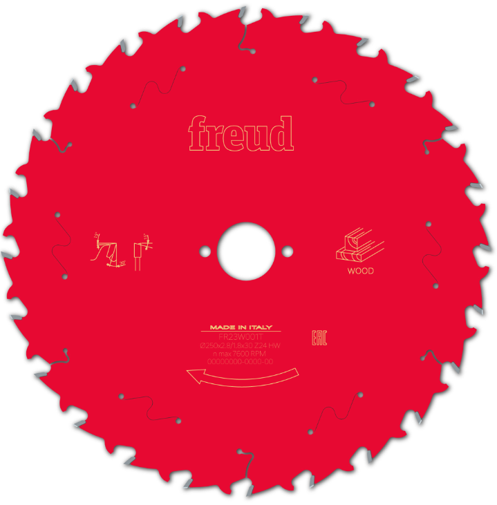 FREUD Piła HM do drewna / sklejki 250x30x24Z / cięcie wzdłużne